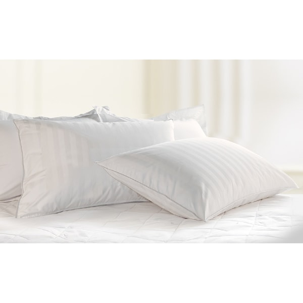 Royal Luxe Supreme 350 Thread-Count Cotton Damask White Down Pillow, king 207202 - main